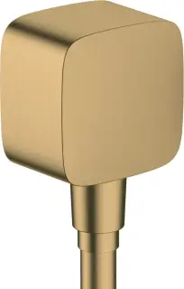 Hansgrohe FixFit Шланговое подключение с клапаном обратного тока, цвет: шлифованная бронза 26457140