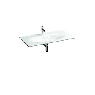 Kerasan Shape Раковина 102х52 cм, с 1 отверстием под смеситель, без перелива, цвет: Bianco 547001*1