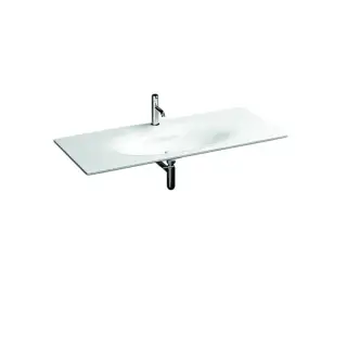 Kerasan Shape Раковина 122х52 cм, с 1 отверстием под смеситель, без перелива, цвет: Bianco 548001*1