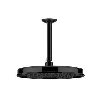 Gessi Venti20 Верхний душ 32,8 см 1 вид струи, кронштейн потолочный 29,3 см, цвет: matte black 65153#299