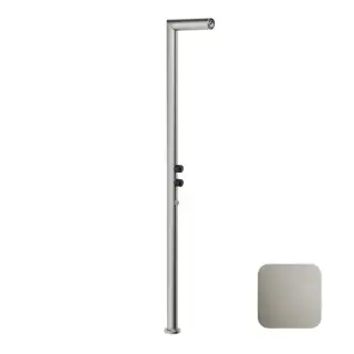 Gessi Outdoor Душевая колонна напольная уличная без верхнего душа, внешняя часть, цвет:steel brushed 63203#239
