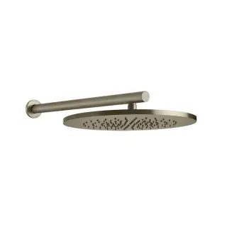 Gessi 316 Bath-Shower Верхний душ 36 см, кронштейн настенный 45 см, цвет: warm bronze brushed PVD 54148#726