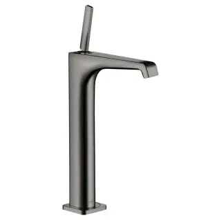 Axor Citterio E Смеситель для раковины высокий на 1 отверстие с д/к, цвет: полированный черный хром 36104330