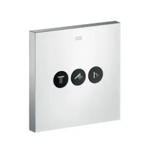 Axor Shower Select Переключатель потоков, 3 потребителя, квадратный, внешняя часть, цвет: хром 36717000