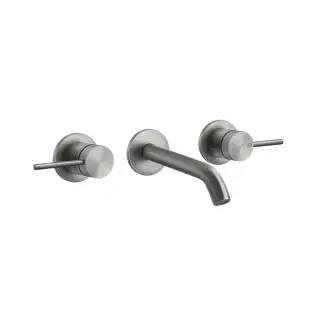 Gessi 316 Trame Встраиваемый смеситель для раковины с изливом, цвет: steel brushed 54392#239
