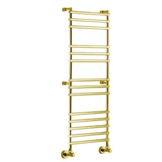 Margaroli Sole 464/14 Полотенцесушитель водяной для ГВС 42,5х138h (int 37), нижнее, цвет: gold 4643714GON