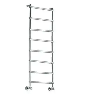 Margaroli Sole 442 Полотенцесушитель водяной для ГВС 53,5х144h (int 47), нижнее, цвет: satin chrome 4424708ACCR