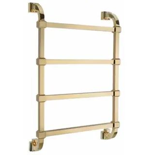 Margaroli Concerto 732 Полотенцесушитель водяной для ГВС 53х81h (int 48), нижнее, цвет: gold 7324704GON