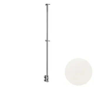 Margaroli Arcobaleno 416L Полотенцесушитель водяной для ГВС 165h (int 5), нижнее, цвет: white 416LWH