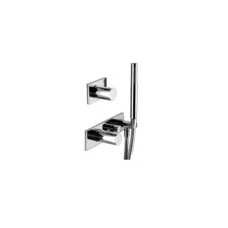 Fantini Milano Встраиваемый термостат для душа на 2 ист., цвет матовая натуральная сталь 31 93 4712B