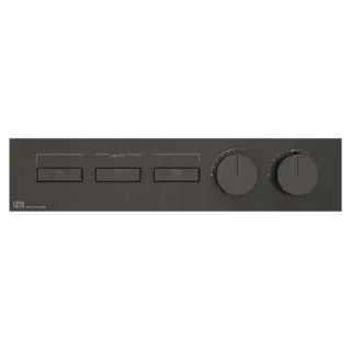 Gessi Hi-Fi Термостат для душа встраиваемый, 3 потребителя, цвет: black metal brushed PVD 63014#707