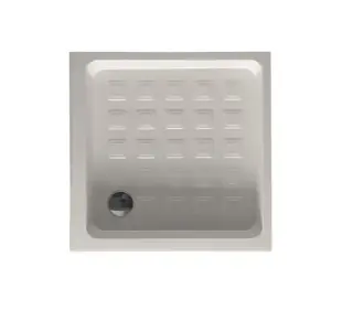 Kerasan Retro Поддон угловой для душа керамический 90x90x20h см, без сифона, слив 9 см, цвет: Bianco 133801