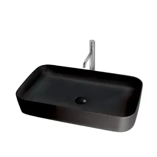 Kerasan Tribeca Раковина чаша 70x43x12h см, без перелива, цвет: Nero matt 460231