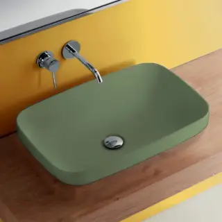 Kerasan Tribeca Раковина встраиваемая сверху/накладная 60х38 см, цвет: Verde matt 514311