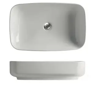 Kerasan Tribeca Раковина встраиваемая сверху/накладная 60х38 см, цвет: Bianco 514301