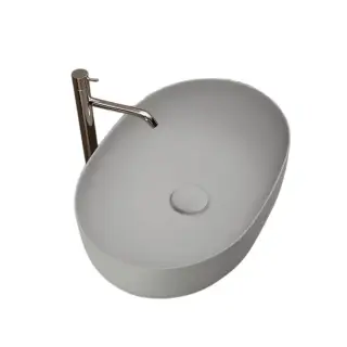 Kerasan Nolita Раковина чаша 60x40x15h см, без перелива, цвет: Grigio matt 534359