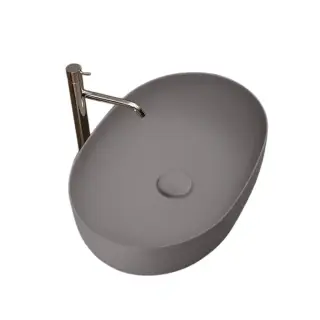 Kerasan Nolita Раковина чаша 60x40x15h см, без перелива, цвет: Ferro matt 534389