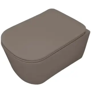 Kerasan Tribeca Унитаз подвесной 54x35 см безободковый, с креплением, без сидения, цвет: Ferro matt 511489