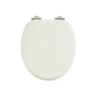 Burlington Classic Крышка-сиденье для унитаза, с микролифтом, крепление хром, цвет: песочный матовый S43