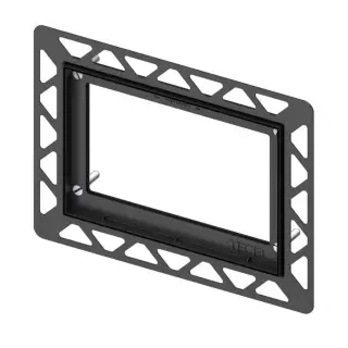 Tece Монтажная рамка для монтажа на уровне стены, цвет: черный 9240647