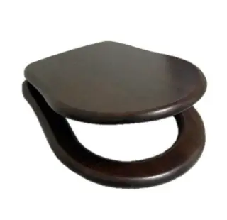 Kerasan Retro Крышка-сиденье для унитаза, крепление хром, цвет: Noce massello 109040