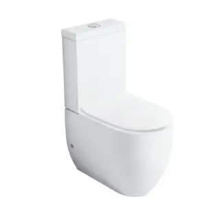 Kerasan Flo Чаша для унитаза моноблок, с креплением, без сиденья и бачка, цвет: Bianco lucido 311701