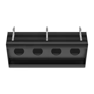 Gessi Binario Профиль линейный 88 cм, для 4 модулей, установка Easy-Fix, цвет: matte black 61127#299