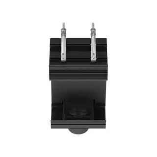 Gessi Binario Профиль линейный 25 cм, с подготовкой под систему ОВиК/HVAC, цвет: matte black 61031#299