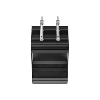 Gessi Binario Профиль линейный 25 cм, без подготовки под модули, цвет: matte black 61011#299