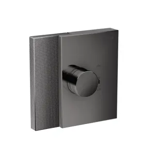 Axor Edge Термостат для душа встраиваемый HighFlow, внешняя часть, цвет: полированный черный хром 46741330