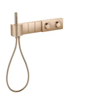Axor Edge Термостат для ванны встраиваемый, 3 потребителя, цвет: полированное розовое золото 46710300