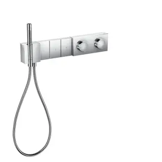 Axor Edge Термостат для ванны встраиваемый, 3 потребителя, лейка, шланг, внешняя часть, цвет: хром 46711000