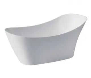 Kerasan Waldorf Ванна акриловая отдельностоящая 167x82 см, со сливом Clic-Clac, цвет: Bianco 743201