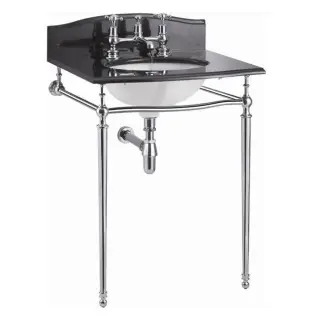 Burlington Georgian Консоль под раковину B15 1TH, напольная 53,8х50,3х78,5h см, цвет: хром глянцевый T49A CHR