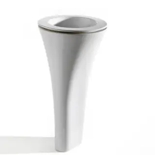 Cielo Amedeo Пьедестал для раковины, в комплекте с сифоном, 45хh87,5 см, цвет: глянц. белый AMCOLT