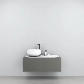 Cielo Delfo Тумба крашенная, с отверстиями, цвет: Cemento DECLCM