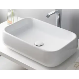 Cielo Shui Раковина 60х40хh15 см, накладная, цвет: глянцевый белый SHLAA60