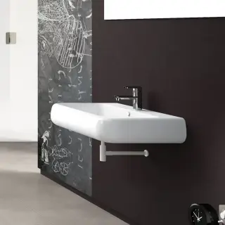 Cielo Shui Раковина 80х48хh15 см, подвесная/накладная, с 1 отв, цвет: глянцевый белый SHLS80