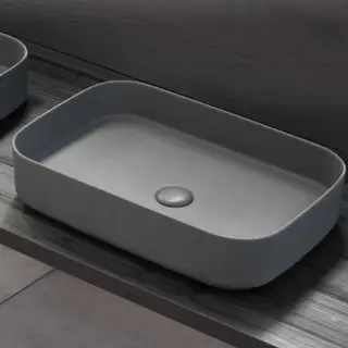 Cielo Shui Comfort Раковина накладная 60x40xh12,5 см, цвет: серый SHCOLAR60BR