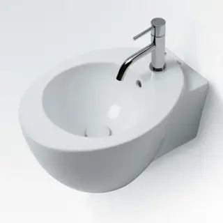 Cielo Le Giare Раковина подвесная 34х50хh30 см, цвет: глянцевый белый LGLS