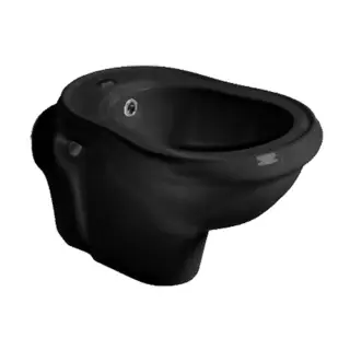 Kerasan Retro Биде подвесное 52x38 см, с 1 отверстием под смеситель, без сифона, цвет: Nero lucido 102604*1