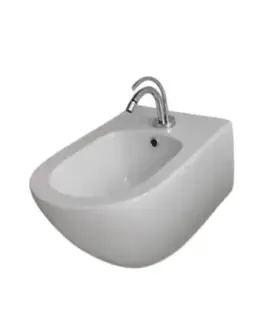 Kerasan Aquatech Биде подвесное 55x36,5 см, с 1 отверстием под смеситель, без сифона, цвет: Bianco 372401*1