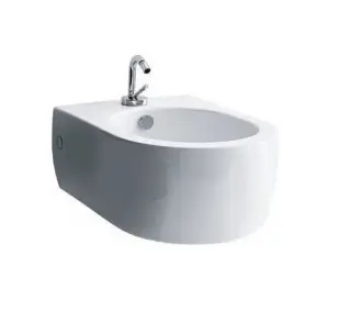 Kerasan Flo Биде подвесное 50x36 см, с 1 отвер. под смеситель, креплением и переливом, цвет: Bianco 312501*1