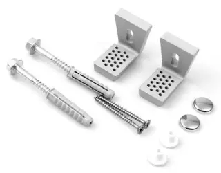 Kerasan Aquatech Крепеж горизонтальный для напольных унитазов и биде, цвет: Cromo 761490