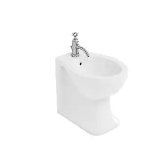 Burlington Arcade Биде напольное 36,5х52 см c 1 отв. под смеситель и переливом, цвет: белый глянец ARC7