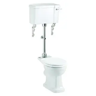 Burlington Regal Чаша для напольного унитаза, воронка-водоворот 35,5х73 см, цвет: белый глянцевый P12