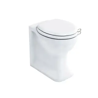 Burlington Arcade Чаша для пристенного унитаза, воронка-водоворот 36,5х52 см, цвет: белый глянцевый ARC6