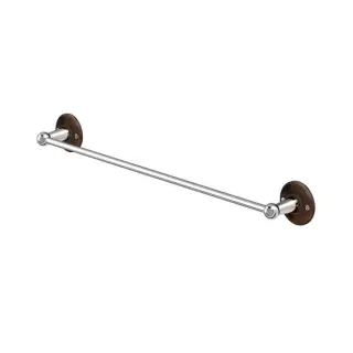 Burlington Black Полотенцедержатель 55 см, подвесной, цвет: хром/орех глянцевый A7 WAL