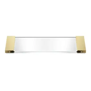 Decor Walther Classic Tab 34 Лоток универсальный 34x12 см, прозрачное стекло, цвет золото 0848722