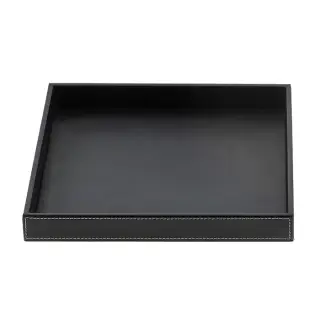Decor Walther Brownie Tab Q Лоток универсальный 26x22 см, цвет черная кожа 0932560